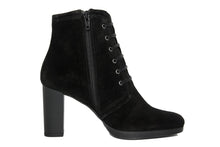 Carica l'immagine nel visualizzatore di Gallery, Stivaletto con tacco Donna in Pelle Nero