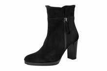 Carica l'immagine nel visualizzatore di Gallery, Stivaletto con tacco Donna in Pelle Nero