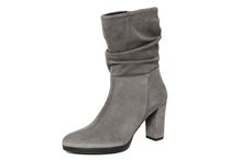 Carica l'immagine nel visualizzatore di Gallery, Stivaletto con tacco Donna in Pelle Grigio