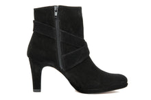 Carica l'immagine nel visualizzatore di Gallery, Stivaletto con tacco Donna in Pelle Nero