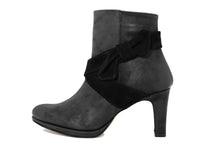 Carica l'immagine nel visualizzatore di Gallery, Stivaletto con tacco Donna in Pelle Nero