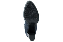 Carica l'immagine nel visualizzatore di Gallery, Stivaletto con tacco Donna in Pelle Blu