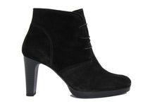 Carica l'immagine nel visualizzatore di Gallery, Stivaletto con tacco Donna in Pelle Nero