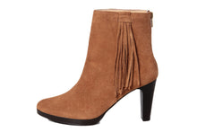 Carica l'immagine nel visualizzatore di Gallery, Stivaletto con tacco Donna in Pelle Cuoio