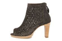 Carica l'immagine nel visualizzatore di Gallery, Sandali con tacco Donna In Pelle Grigio