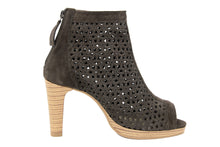 Carica l'immagine nel visualizzatore di Gallery, Sandali con tacco Donna In Pelle Grigio