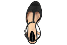 Carica l'immagine nel visualizzatore di Gallery, Sandali con tacco Donna In Pelle Nero