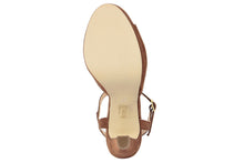 Carica l'immagine nel visualizzatore di Gallery, Sandali con tacco Donna In Pelle Marrone