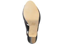 Carica l'immagine nel visualizzatore di Gallery, Sandali con tacco Donna In Pelle Nero