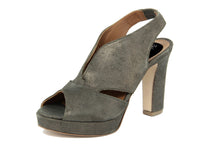 Carica l'immagine nel visualizzatore di Gallery, Sandali con tacco Donna In Pelle Verde