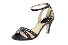 Carica l'immagine nel visualizzatore di Gallery, Sandali con tacco Donna In Sintetico Nero