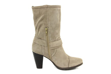 Carica l'immagine nel visualizzatore di Gallery, Stivaletto con tacco Donna in Pelle Beige
