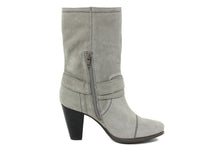 Carica l'immagine nel visualizzatore di Gallery, Stivaletto con tacco Donna in Pelle Grigio