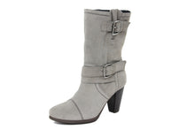 Carica l'immagine nel visualizzatore di Gallery, Stivaletto con tacco Donna in Pelle Grigio