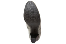 Carica l'immagine nel visualizzatore di Gallery, Stivaletto con tacco Donna in Pelle Grigio