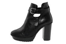 Carica l'immagine nel visualizzatore di Gallery, Stivaletto con tacco Donna in Pelle Nero