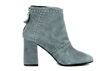 Carica l'immagine nel visualizzatore di Gallery, Stivaletto con tacco Donna in Pelle Grigio