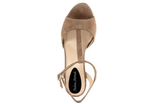 Carica l'immagine nel visualizzatore di Gallery, Sandali con tacco Donna In Pelle Beige