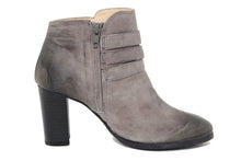 Carica l'immagine nel visualizzatore di Gallery, Stivaletto con tacco Donna in Pelle Grigio