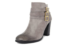 Carica l'immagine nel visualizzatore di Gallery, Stivaletto con tacco Donna in Pelle Grigio