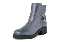 Carica l'immagine nel visualizzatore di Gallery, Stivaletto con tacco Donna in Pelle Blu