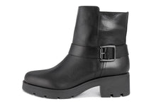 Carica l'immagine nel visualizzatore di Gallery, Stivaletto con tacco Donna in Pelle Nero
