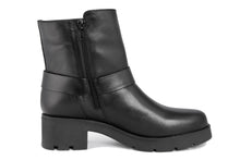 Carica l'immagine nel visualizzatore di Gallery, Stivaletto con tacco Donna in Pelle Nero