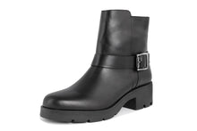 Carica l'immagine nel visualizzatore di Gallery, Stivaletto con tacco Donna in Pelle Nero