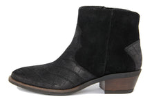 Carica l'immagine nel visualizzatore di Gallery, Stivaletto texano Donna in Pelle Nero