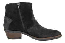 Carica l'immagine nel visualizzatore di Gallery, Stivaletto texano Donna in Pelle Nero