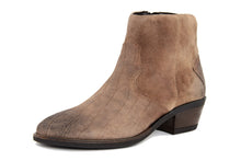 Carica l'immagine nel visualizzatore di Gallery, Stivaletto texano Donna in Pelle Cuoio