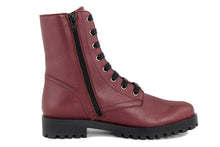 Carica l'immagine nel visualizzatore di Gallery, Anfibio Donna in Pelle Vinaccia