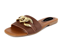 Carica l'immagine nel visualizzatore di Gallery, Sandali flat Donna colore Marrone