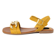 Carica l'immagine nel visualizzatore di Gallery, Sandali flat Donna colore Giallo