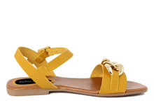 Carica l'immagine nel visualizzatore di Gallery, Sandali flat Donna colore Giallo