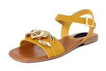 Carica l'immagine nel visualizzatore di Gallery, Sandali flat Donna colore Giallo