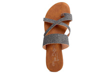 Carica l'immagine nel visualizzatore di Gallery, Sandalo Donna flat in pelle Grigio