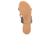 Carica l'immagine nel visualizzatore di Gallery, Sandalo Donna flat in pelle Grigio