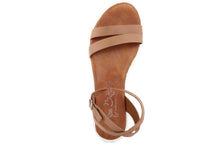 Carica l'immagine nel visualizzatore di Gallery, Sandali platform Donna in Pelle Marrone