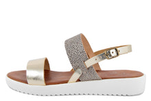 Carica l'immagine nel visualizzatore di Gallery, Sandalo Donna platform in pelle Dorato Bronzo