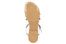 Carica l'immagine nel visualizzatore di Gallery, Sandali flat Donna in Pelle Bianco