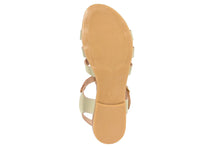 Carica l'immagine nel visualizzatore di Gallery, Sandali flat Donna in Pelle Dorato