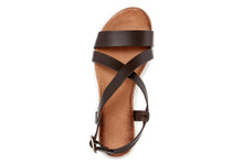 Carica l'immagine nel visualizzatore di Gallery, Sandali platform Donna in Pelle Marrone