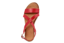 Carica l'immagine nel visualizzatore di Gallery, Sandali platform Donna in Pelle Rosso