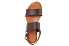 Carica l'immagine nel visualizzatore di Gallery, Sandali platform Donna in Pelle Marrone