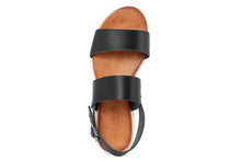 Carica l'immagine nel visualizzatore di Gallery, Sandali platform Donna in Pelle Nero