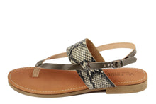 Carica l'immagine nel visualizzatore di Gallery, Sandali flat Donna in Sintetico Grigio
