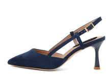 Carica l&#39;immagine nel visualizzatore di Gallery, Slingback Donna colore Blu

