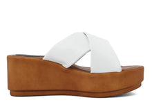 Carica l&#39;immagine nel visualizzatore di Gallery, Sandali Donna In Pelle Colore Bianco
