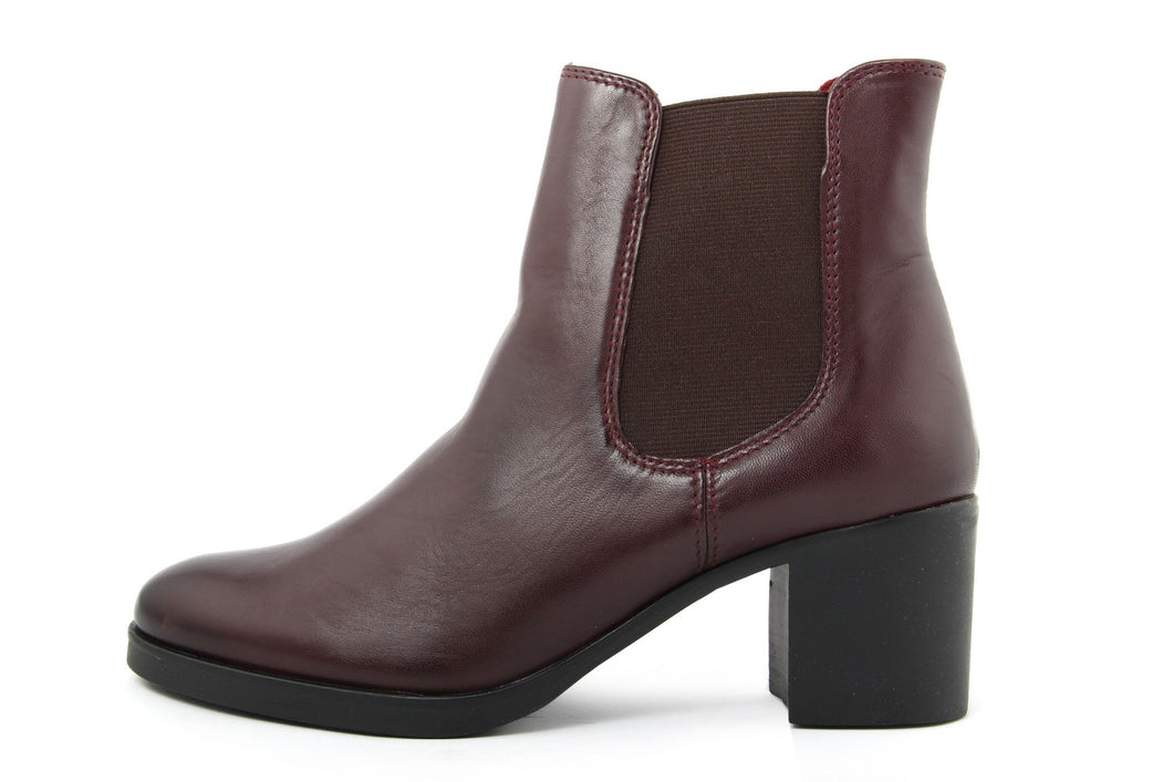 Stivaletti Donna in pelle colore Bordeaux